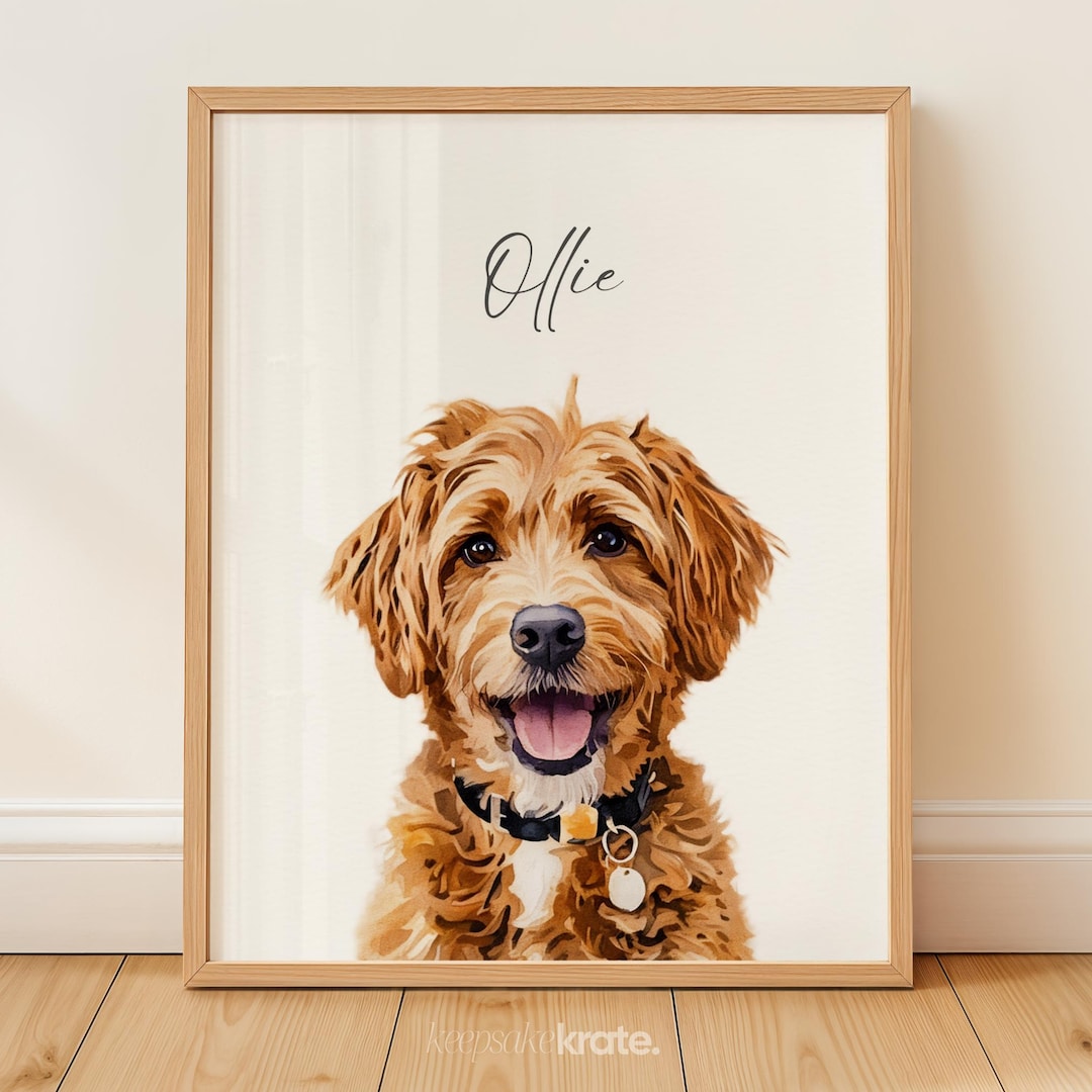 Custom Pet Portraits Using Pet Photo Personalized Digital Dog Portraits Cat Portraits Custom Dog Portraits Custom Pet Art Pet Drawing Poster - Black Framed Print, 12x16" | 1 Pet