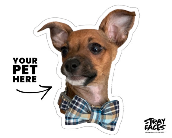 Custom Dog Face Sticker Put Your Dog Picture on Custom | Etsy