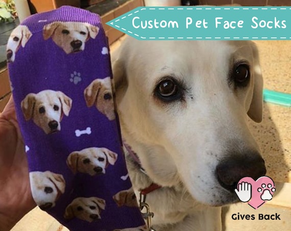 custom dog socks etsy
