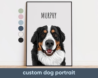 Custom Pet Portraits Using Pet Photo Personalized Digital Dog Portraits Cat Portraits Custom Dog Portraits Custom Pet Art Pet Drawing