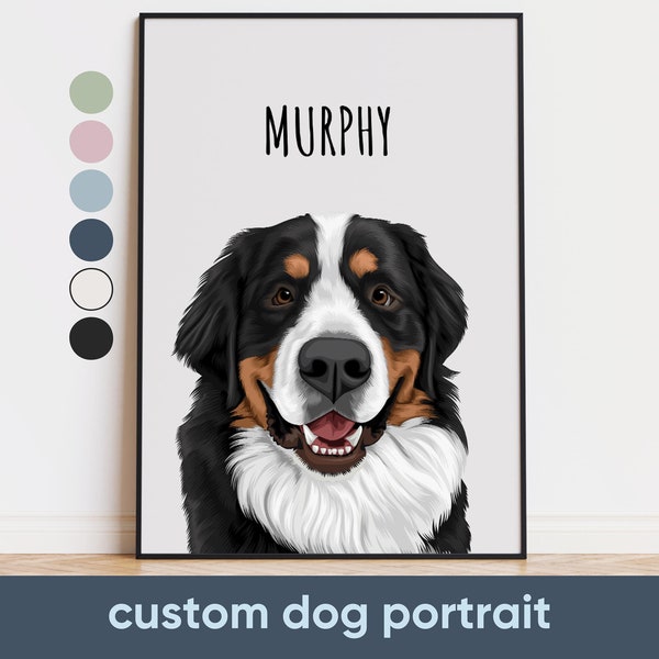 Custom Pet Portraits Using Pet Photo Personalized Digital Dog Portraits Cat Portraits Custom Dog Portraits Custom Pet Art Pet Drawing