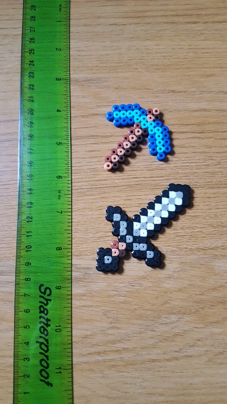 Minecraft Pixel Art 8bit Keychain Badge Phone Charm Etsy
