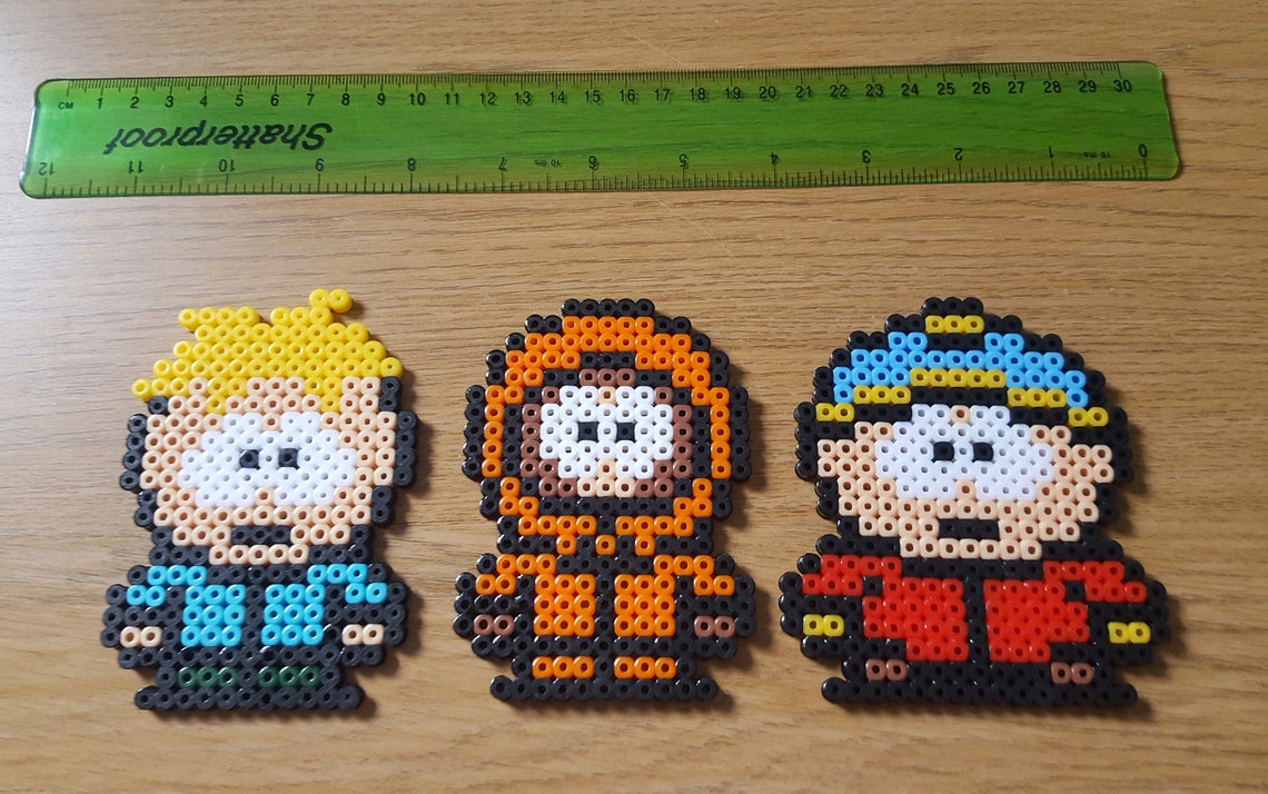 South Park pixel art Creek Stan Kyle Kenny Cartman Butters Etsy