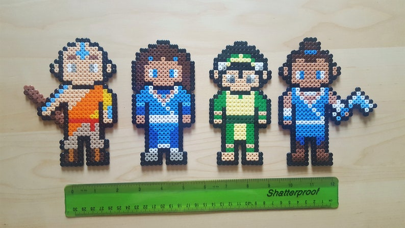 Avatar pixel art people Team Avatar the Last Airbender | Etsy