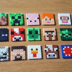 Minecraft Pixel Art 8bit Magnet Keychain Badge Phone Charm | Etsy Australia