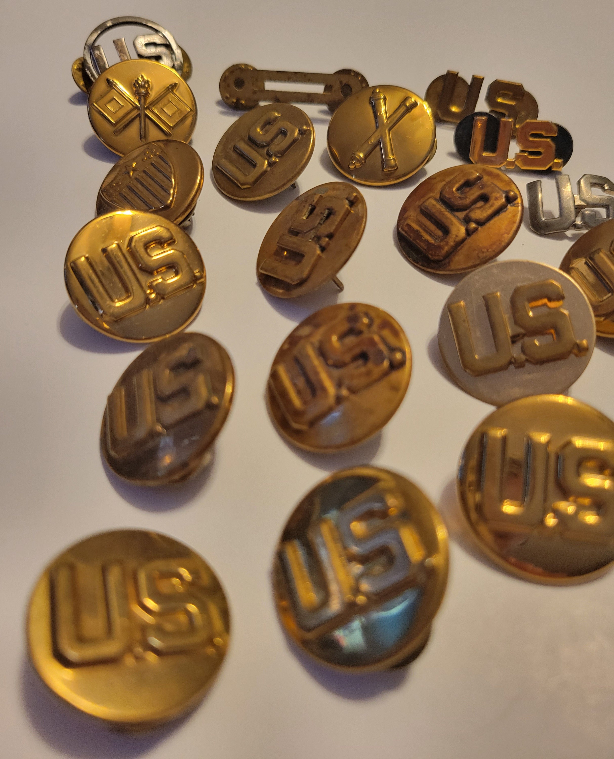 US Military Pin Collars Lot of 20 - Etsy