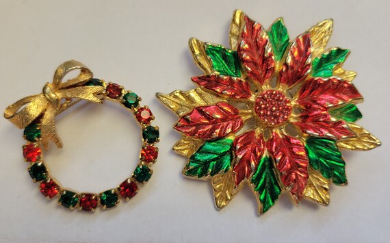 Vintage Christmas Brooches - image 9