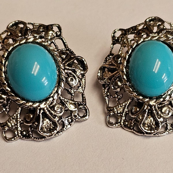 Vintage Whiting and Davis Clip Earrings