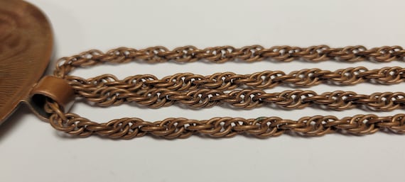 Vintage Round Solid Copper Trading Native Whale C… - image 6