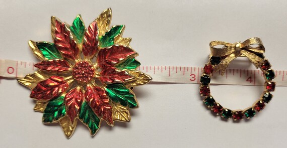 Vintage Christmas Brooches - image 2