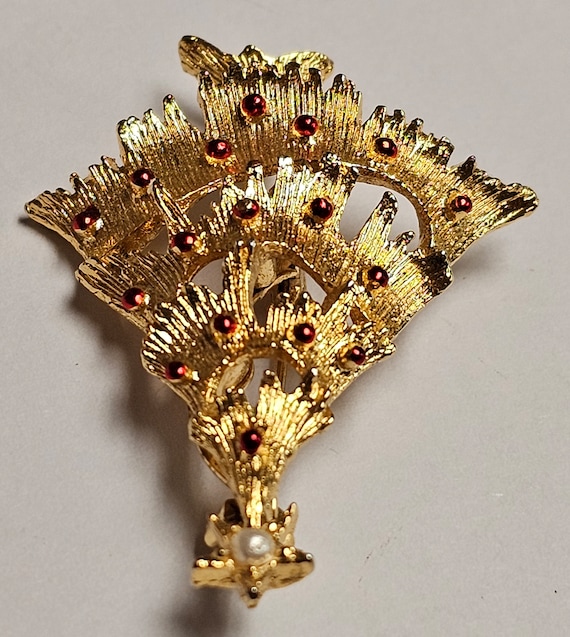 Vintage Gerry's Goldtone Christmas Tree Pin/Brooch - image 2