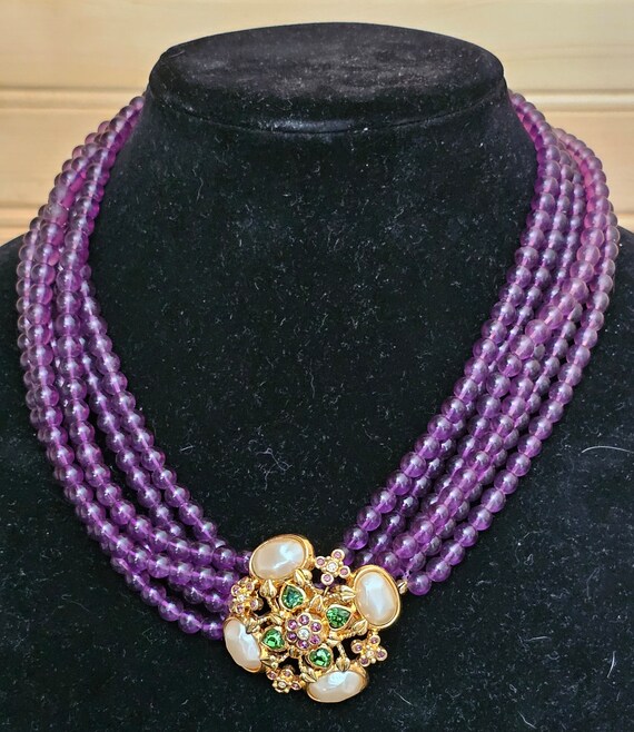 Elizabeth Taylor "Forever Violet" Necklace - image 3