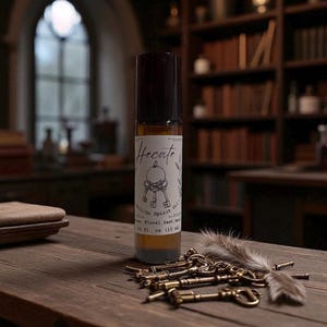 Hecate Roll-On Spirit Oil | Ritual Perfume Oil | Goddess Anointing Oil | Floral Zest Musk | Oh My Gods! by Soot & Sundries