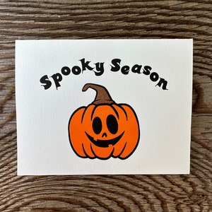 Cartoline tipografiche di Halloween "Stagione spettrale".