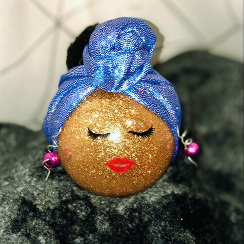 African American Ornament Ms. Noel Melanin Ornament Black Etsy