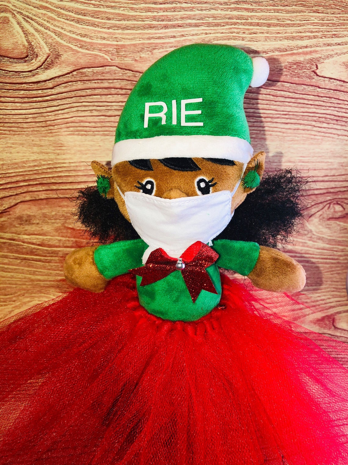 African American Shelf Sitting Elf Girl L Brown Girl Christmas Etsy