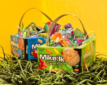 Mini cestino di Pasqua fatto di caramelle l Cestino di Pasqua di caramelle l Cestino di Pasqua per adolescenti l Dolcetti di Pasqua l Bomboniere per feste di Pasqua l Piccolo regalo di Pasqua