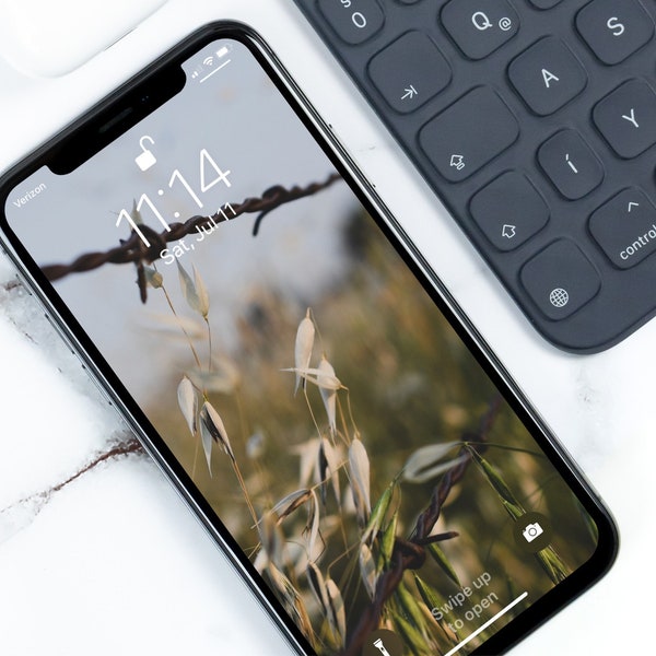 Wheat Field Phone Wallpaper|Digital Download|iPhone Background|iPad Wallpaper|Macro Photography|Fine Art Photography Backgrounds