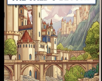 Fantasy Coloring Book: Surreal Nature & Architecture Scenes (PDF Download, Ages 7+)