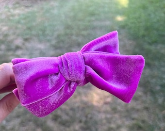 Velvet headband | hard headband | big girl headband| headband with bow |headband for girls | headband for kids