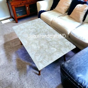 White Quartz Kitchen Island Dining Table Countertop Agate Accent Conference Meeting Desk Office Decors