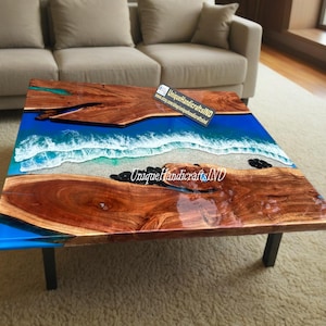 Custom Order Epoxy Resin Table, Conference Table, Ocean Design, Reception Room Table, Coffee Table, Epoxy Table, Table Top, Gaming Desk