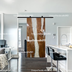 Sliding Barn Door, Living Room Barn Door ,Shower Door, Single Sliding Door, Farmhouse Style Door
