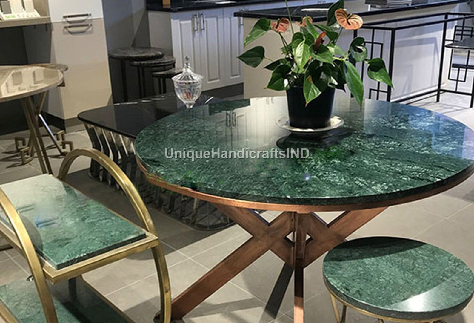 Green Marble Dining Table Marble Table Top Marble Green Etsy