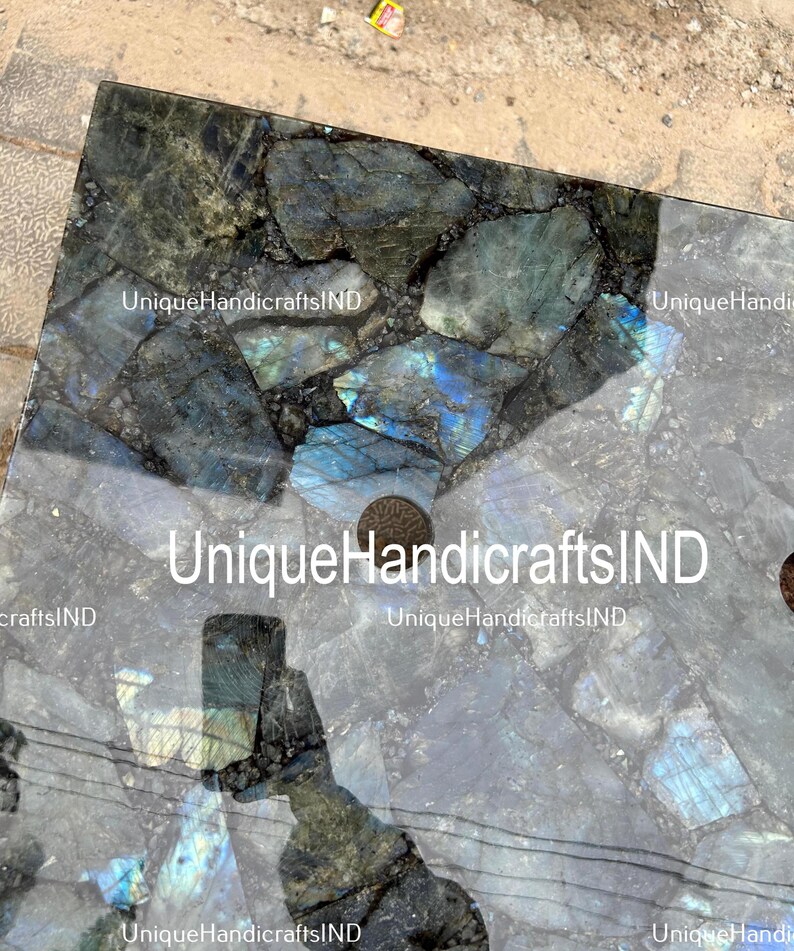 Labradorite Stone Slab Counter Top Random Farm House Table /coffee