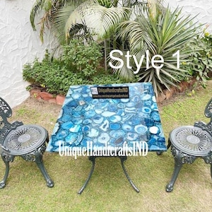 Stone coffee table, Semi Precious Stone Round/Square Center Table Top, Natural Quartz Table Top, Quartz Desk Table Top Home Décor