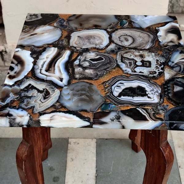 Agate Side Table Etsy