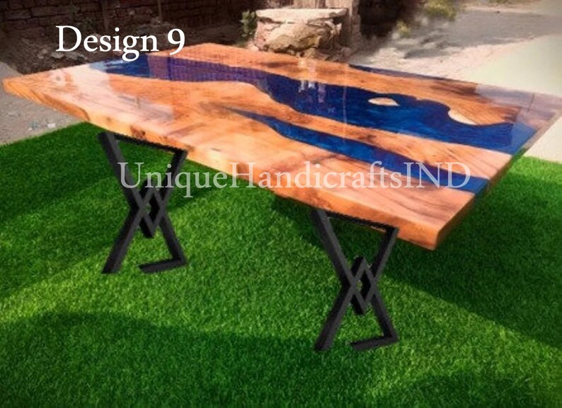 Epoxy Table Dining Sofa Center Table Top River Ocean Epoxy Etsy