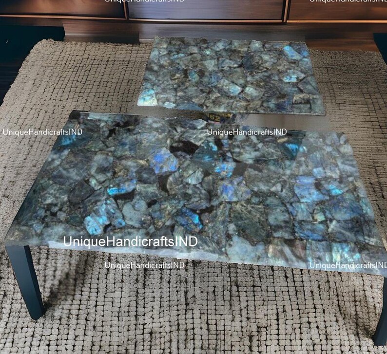Labradorite Stone Slab Counter Top Random Farm House Table /coffee