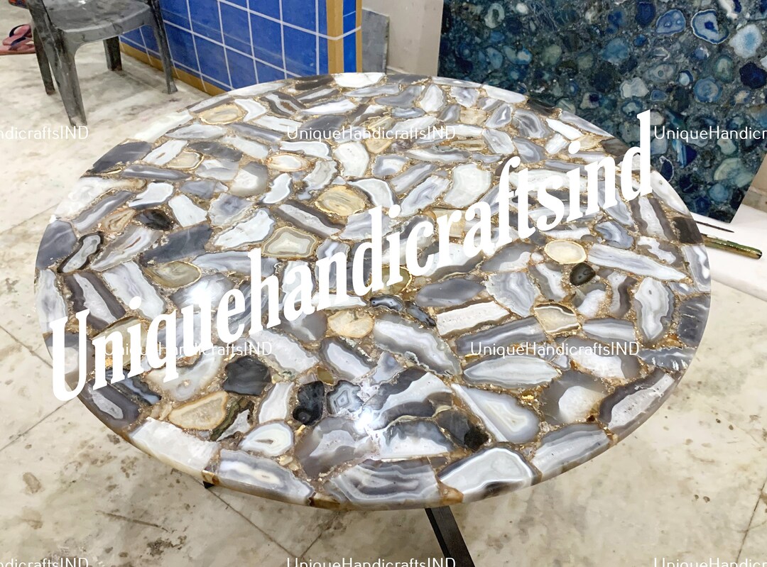 Table Top Kitchen Counter-top, Semi Precious Stone Slab, Living Room ...