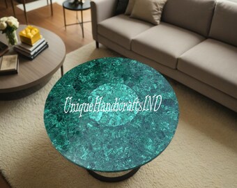 Handgemachte Malachit Couchtisch Top: Naturstein Inlay