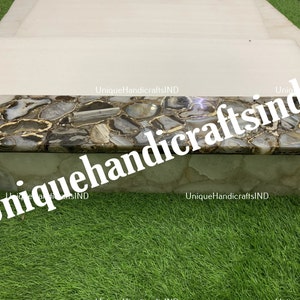 Handmade Black Agate Countertop Slab: Kitchen & Bar Furniture