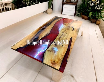 Epoxy Dining Table | Red Epoxy Table | Resin Table | Epoxy Table | Coffee Table | Epoxy Resin Table Home Decor Furniture