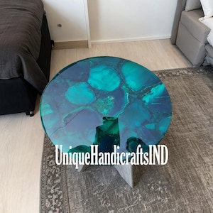 Green Agate Stone Coffee Table top Kitchen Counter Desk Gemstone Agate Counter Desk Office Meeting Table Hallway Furniture Decors