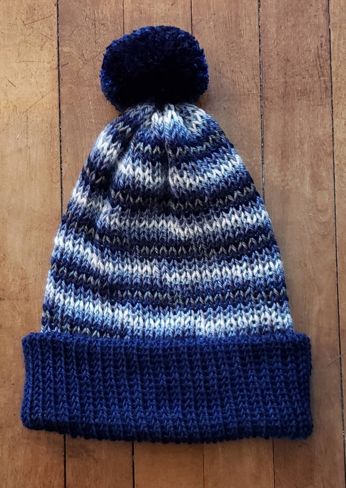 Stocking Cap with folded brim. Extra soft & warm Medium Etsy