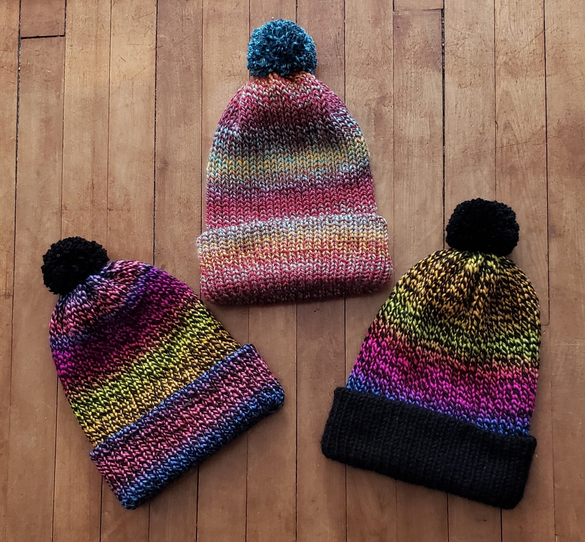 Stocking Caps with folded brim. Extra soft & warm Medium to Etsy