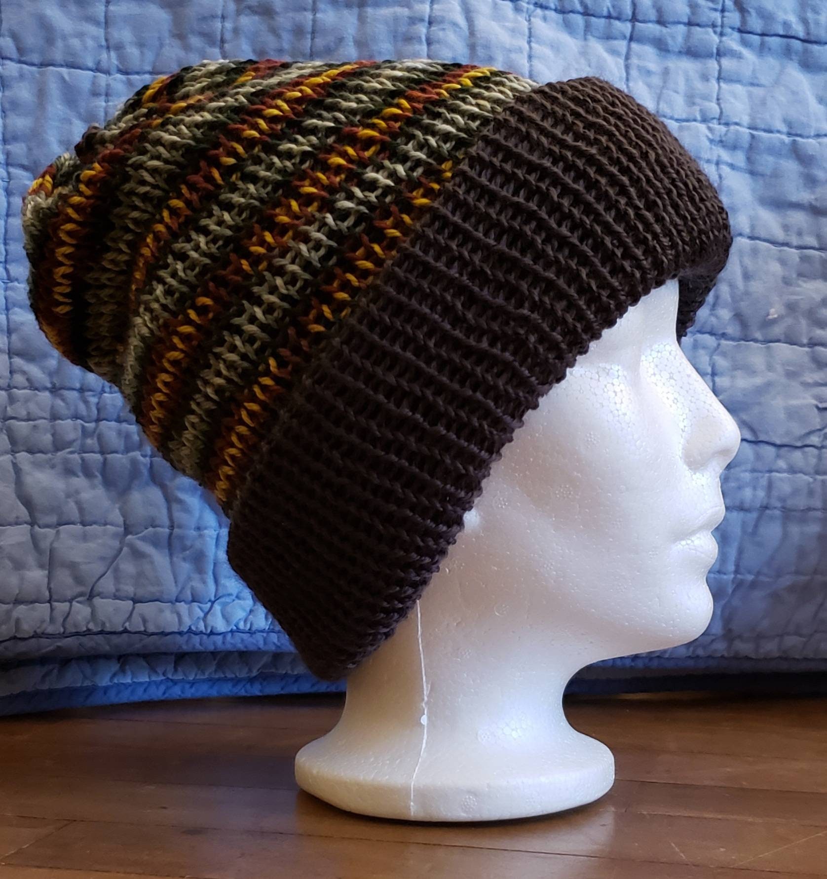 Stocking Cap with folded brim. Extra soft & warm Medium Etsy