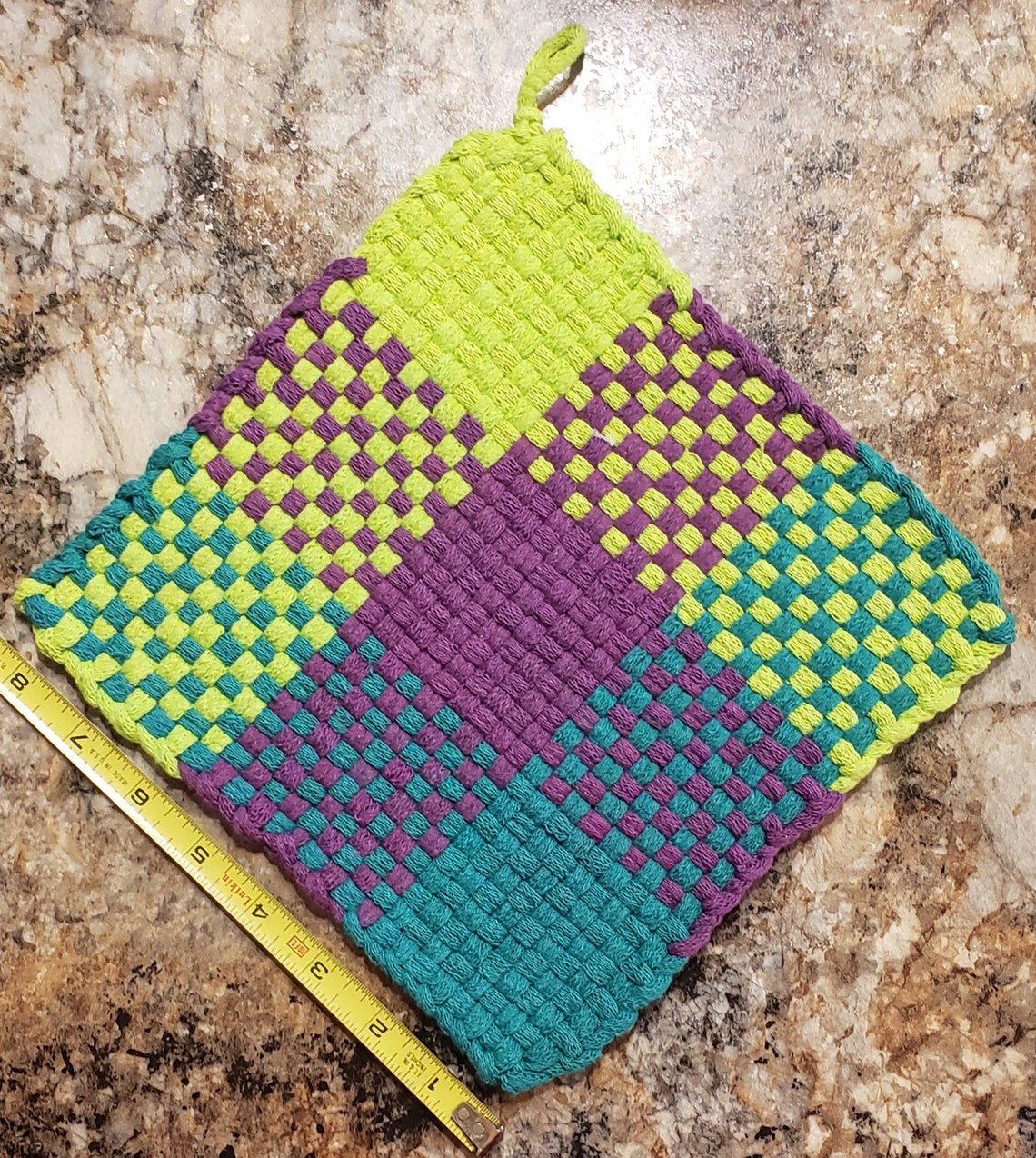 Extra Large Hotpad Woven Trivet Cotton Etsy