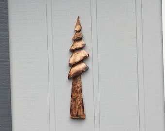 cedar wood carving of redwood tree
