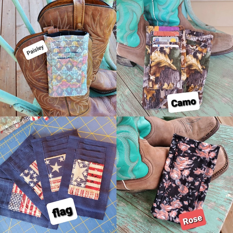 Boot Phone-wallet - Clips Inside Your Boot - Etsy