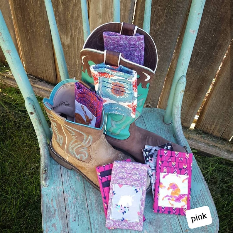 Boot Phone-Wallet clips inside your boot Important Sizing | Etsy