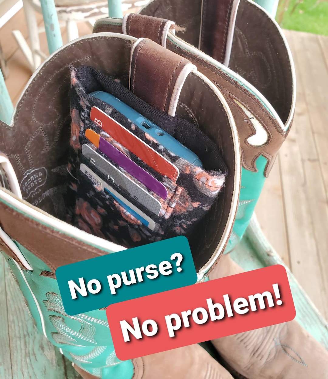 Boot Phone-wallet - Clips Inside Your Boot - Etsy