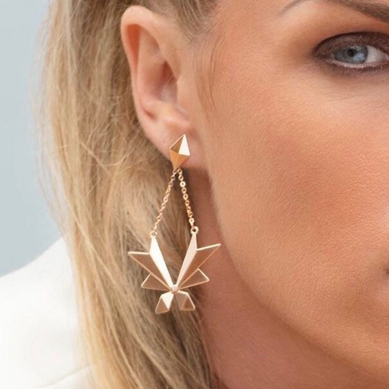 18K Butterfly Shaped Earrings READY TO SHIP