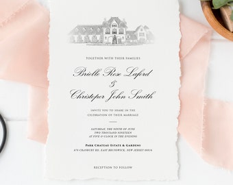 Park Chateau Estate and Gardens Wedding Invitation