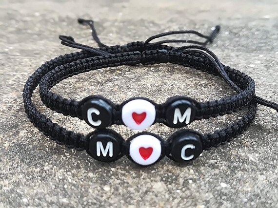 Pulsera De Pareja De Damas Pulsera De Letras Personalizadas Pulsera De Pareja De Damas Pulsera De Letras Personalizadas