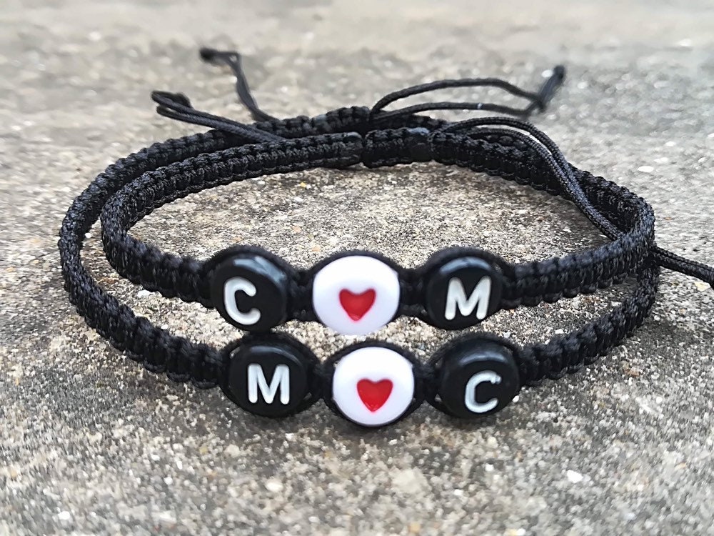 Couples Bracelets Custom Name Bracelet Personalised Etsy
